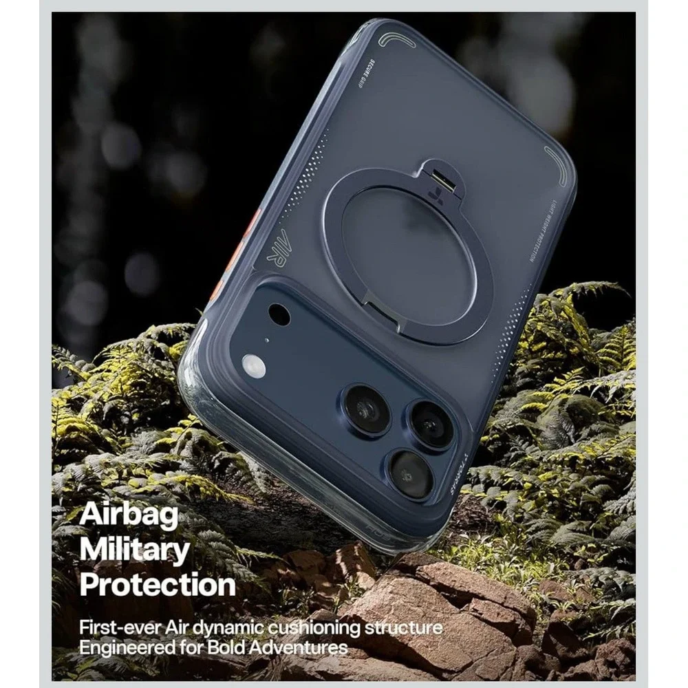 TORRAS Ostand Q3 Air‎ for iPhone 17 Pro Case 6.3'' with Stronger Magnetic Stand